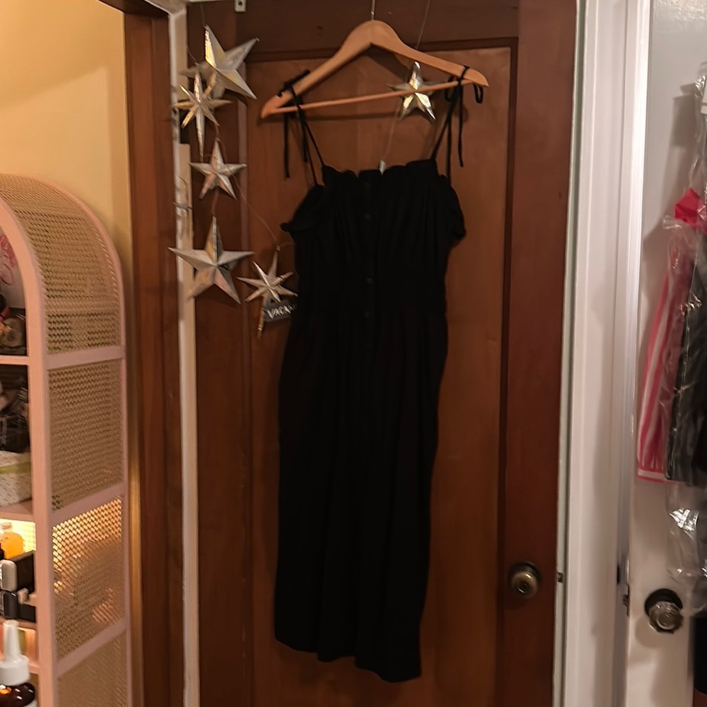 Universal Thread Black Dress with Linen